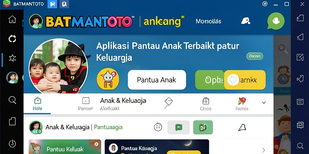 Tampilan antarmuka aplikasi BATMANTOTO yang ramah anak dan informatif.