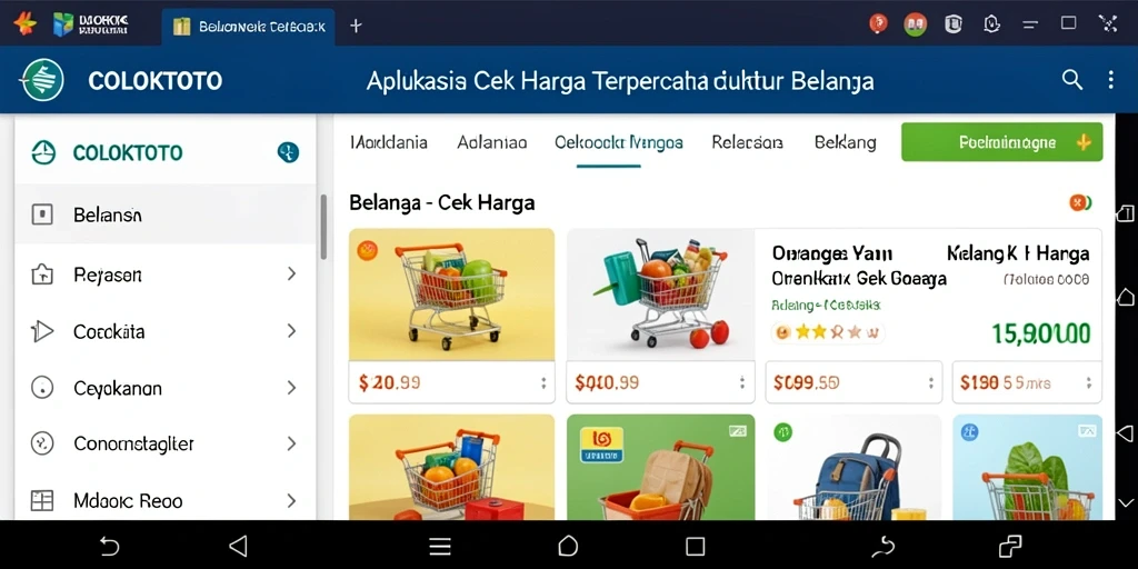 Tampilan antarmuka COLOKTOTO yang sederhana dan informatif.