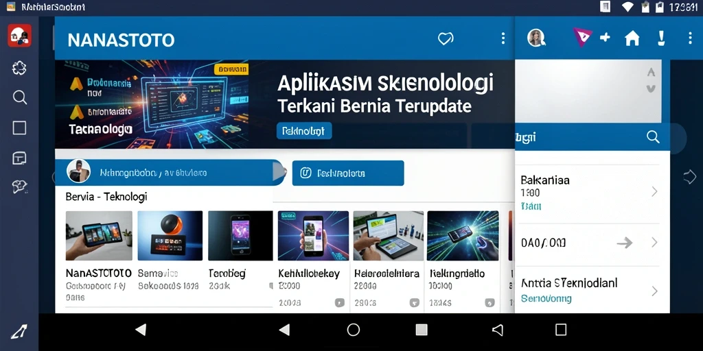 Tampilan antarmuka aplikasi NANASTOTO yang modern dan responsif.