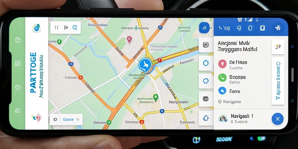 Screenshot antarmuka PARTAITOGEL yang menampilkan navigasi mobil secara real-time.